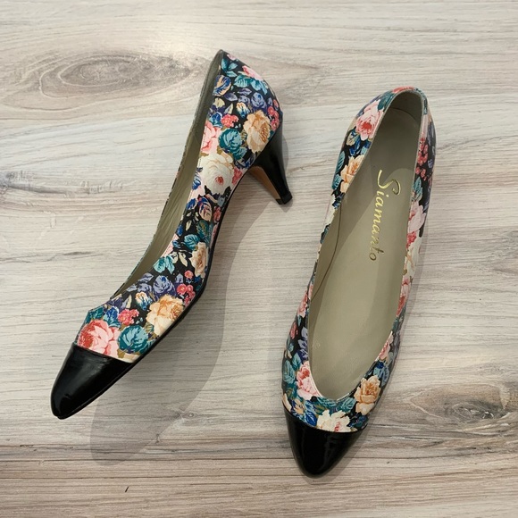 Siamanto Shoes - Siamanto Floral Heels